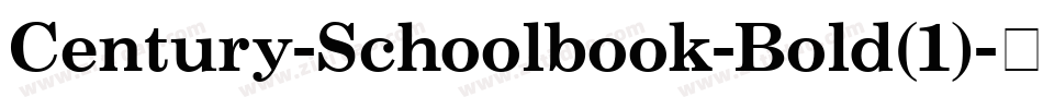 Century-Schoolbook-Bold(1)字体转换