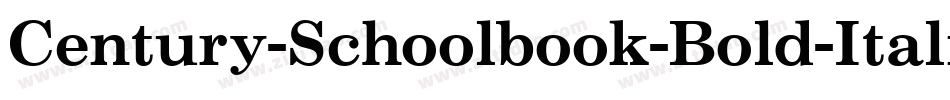 Century-Schoolbook-Bold-Italic字体转换