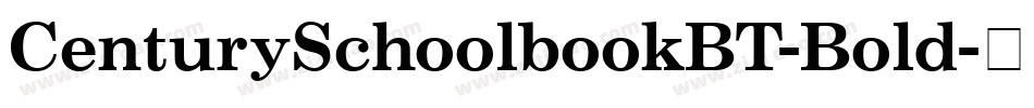 CenturySchoolbookBT-Bold字体转换