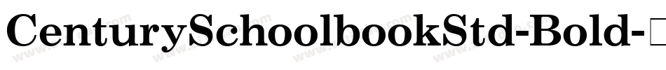 CenturySchoolbookStd-Bold字体转换