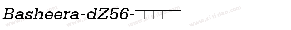 Basheera-dZ56字体转换