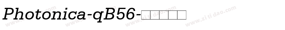Photonica-qB56字体转换