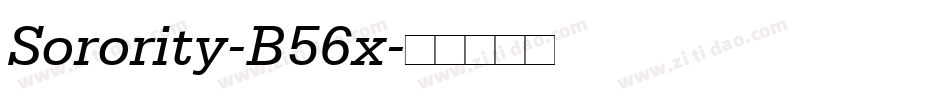 Sorority-B56x字体转换