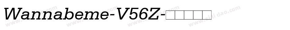 Wannabeme-V56Z字体转换