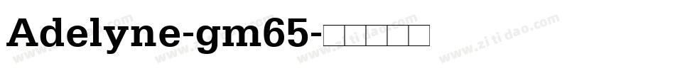Adelyne-gm65字体转换