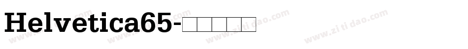 Helvetica65字体转换
