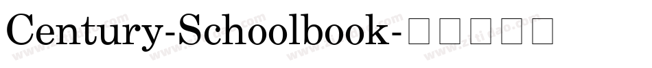 Century-Schoolbook字体转换