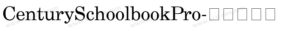 CenturySchoolbookPro字体转换