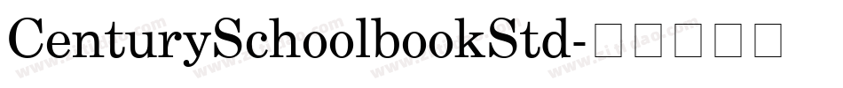 CenturySchoolbookStd字体转换