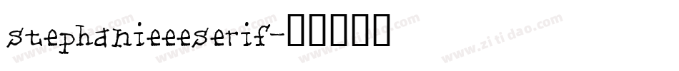stephanieeeserif字体转换