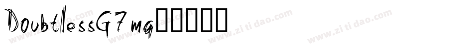 Doubtless-G7mq字体转换