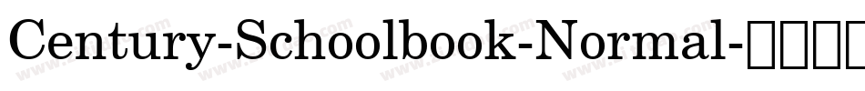 Century-Schoolbook-Normal字体转换