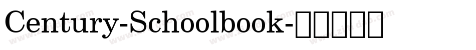 Century-Schoolbook字体转换