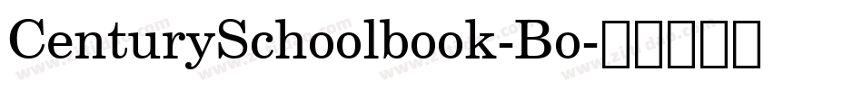 CenturySchoolbook-Bo字体转换