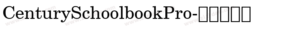 CenturySchoolbookPro字体转换
