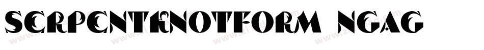 SerpentKnotform-ngag字体转换