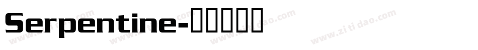 Serpentine字体转换