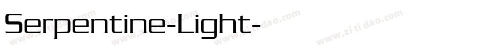 Serpentine-Light字体转换