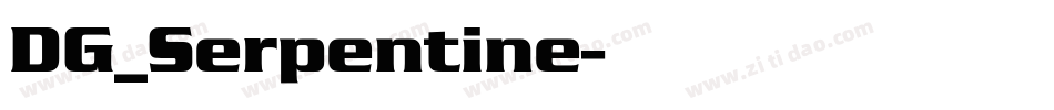 DG_Serpentine字体转换