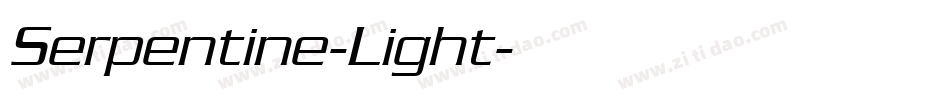 Serpentine-Light字体转换