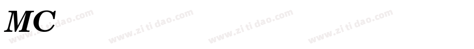 MCenturySchoolbook-Italic字体转换
