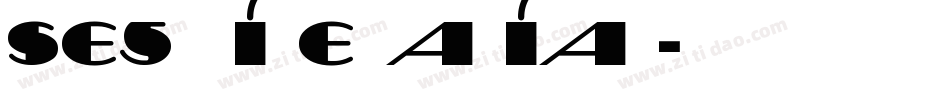 Sesquipedalian字体转换
