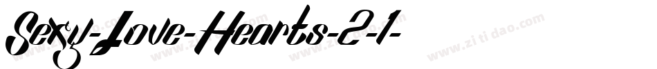 Sexy-Love-Hearts-2-1字体转换