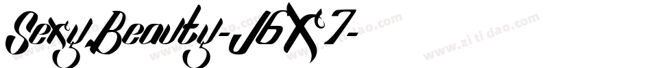 SexyBeauty-J6X7字体转换