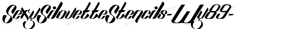 SexySilouetteStencils-Wy89字体转换