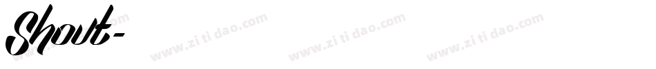 Shout字体转换