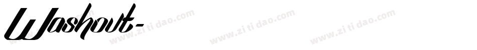 Washout字体转换