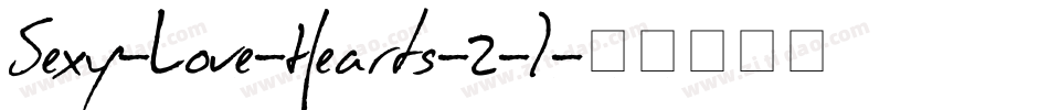Sexy-Love-Hearts-2-1字体转换