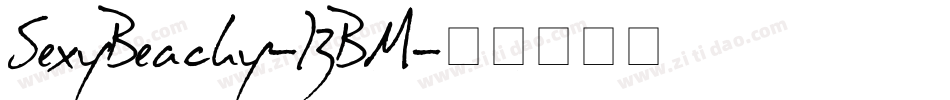 SexyBeachy-13BM字体转换