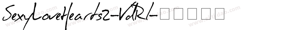 SexyLoveHearts2-VdRl字体转换