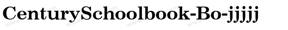 CenturySchoolbook-Bo字体转换