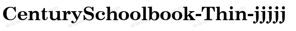CenturySchoolbook-Thin字体转换