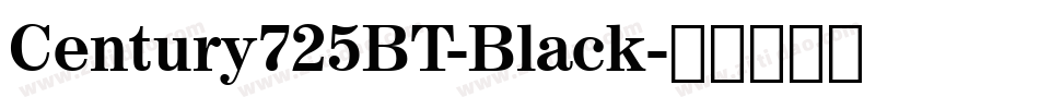 Century725BT-Black字体转换