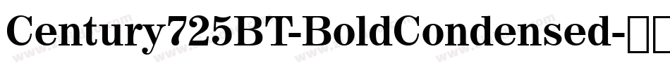 Century725BT-BoldCondensed字体转换