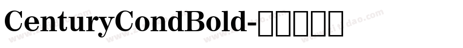 CenturyCondBold字体转换