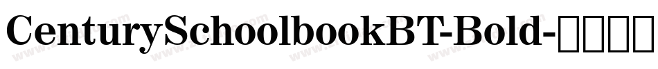 CenturySchoolbookBT-Bold字体转换