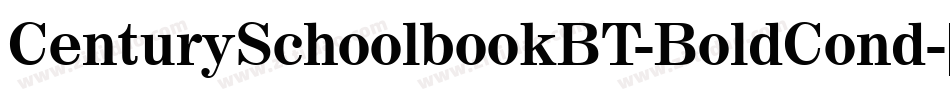 CenturySchoolbookBT-BoldCond字体转换