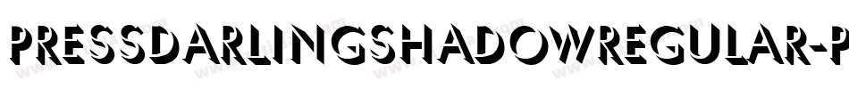 PressDarlingShadowRegular-pWW1字体转换