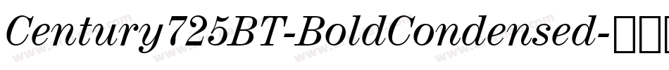 Century725BT-BoldCondensed字体转换