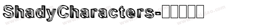 ShadyCharacters字体转换