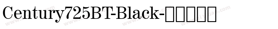 Century725BT-Black字体转换