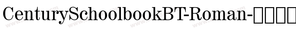 CenturySchoolbookBT-Roman字体转换
