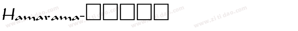 Hamarama字体转换