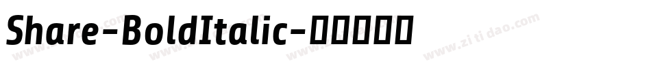 Share-BoldItalic字体转换
