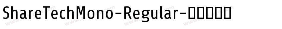 ShareTechMono-Regular字体转换