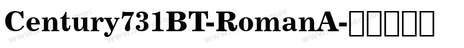 Century731BT-RomanA字体转换